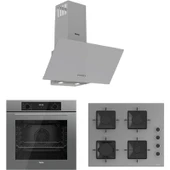 Ferre Flowart Serisi (QBL63CPR-SS208-D088) Ankastre Set thumbnail 1