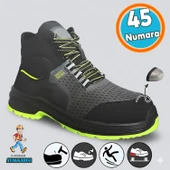 İş Ayakkabısı Süet Delikli Nefes Alan Çelik Burunlu İnşaatçı Tekstil Güvenlik Ayakkabı Bot 45 Numara thumbnail 1