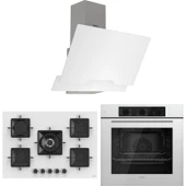 Ferre Ss Serisi Beyaz 5 Gözlü Ankastre Set ( QBL62CB-SS036-D064 ) thumbnail 1