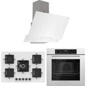 Ferre Flowart Florenz Pro Beyaz 3'lü Ankastre Set ( QBL63CB-SS036-D064 ) thumbnail 1