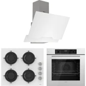 Ferre Flowart Lumora Pro Beyaz 3'lü Ankastre Set ( QBL63CB-CS206-D064 ) thumbnail 1