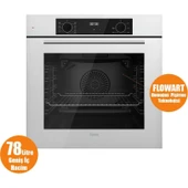 Ferre Steamart-Fryart Serisi Beyaz Set (SS036 + QBL63CB +D078) - Emaye Izgara - 75 cm Ocak thumbnail 4