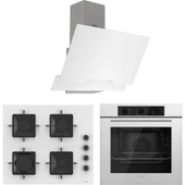 Ferre Elegant Line Beyaz Ankastre Set ( QBL62CB-SS206-D064 ) thumbnail 1