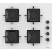 Ferre QBL62CB - SS206 -D087 60 cm Beyaz Cam Turbolu Ankastre Set -Yeni 2025 thumbnail 3