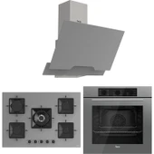 Ferre Ss Serisi Gri 5 Gözlü Ankastre Set ( QBL62CPR-SS038-D065 ) thumbnail 1