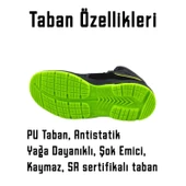 İş Ayakkabısı Süet Delikli Nefes Alan Çelik Burunlu İnşaatçı Tekstil Güvenlik Ayakkabı Bot 45 Numara thumbnail 3