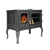 TDS Mercan Çift Kat Fırınlı Döküm Şömine Soba thumbnail 2