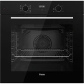 Ferre Flowart QBL63CS-SS205-D077 7 Prog. Dijital Turbo Ankastre Set - Siyah thumbnail 3