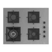 Ferre Grey FryArt 3 Lü Ankastre Set ( QEP63CPR - SC408-WFA - D088 )  65 cm Wok Bek Ocak thumbnail 3