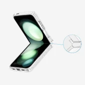 Mobixa Samsung Galaxy Z Flip 6 Kılıf M-Safe Özellikli Nokta Simli Parlak Transparan Prismara Premium Kapak thumbnail 5