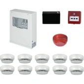 Teknim Konvansiyonel Sistem Yangın Alarm Seti 10 Lu - 1