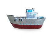 Dekoratif Polyester Döküm Küçük Boy Gemi Balıkçı Teknesi Biblo - 4
