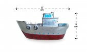 Dekoratif Polyester Döküm Küçük Boy Gemi Balıkçı Teknesi Biblo - 7