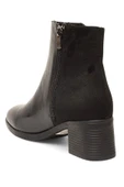 Celira Siyah Femuarlı Topuklu Cilt Süet Günlük Kadın Bot thumbnail 3
