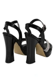 Celira Siyah Kadıın Rugan Platform Topuklu Ayakkabı thumbnail 2