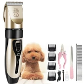 C5 Kırpık 10 In 1 Ayarlanabilir Şarjlı Kedi Köpek Tıraş Makinesi Pet Evcil Hayvan Tüy Kesme Aparatlı thumbnail 3