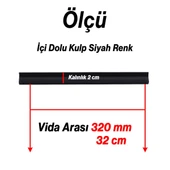 Foça 320 mm 32 cm Soft Antik Sarı Metal Kulp Kapak Kulpu Dayanıklı Kulpları Mobilya Çekmece Dolap thumbnail 3