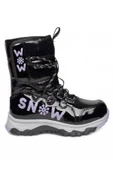 Celira Snw Siyah Lila Suya Dayanıklı Kaymaz Kız Çocuk Kar Botu thumbnail 1