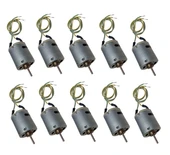 10 Adet 30cm Kablo Lehimli 12V DC Motor Hobi Oyuncak Elektrik Deney Motoru thumbnail 1