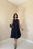 Lacivert Comfort Balon Elbise thumbnail 1