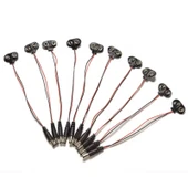 10 Adet 9V Pil Barrel Dönüştürücü Güç Kablo Jaklı Pil Başlığı - T Type thumbnail 2