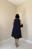 Lacivert Comfort Balon Elbise thumbnail 4