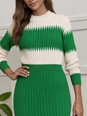 Lucky Life Kadın Uzun Kollu Triko Etekli Takım thumbnail 1