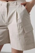 Cargo Cepli Şort - Taş thumbnail 3