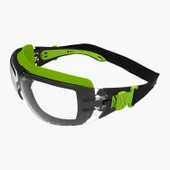 Buğulanmaz İpli İş Güvenlik Gözlüğü Lazer UV Koruyucu Toz Korumalı Gözlük Silikon Kulaklık Şeffaf thumbnail 1