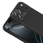 Apple iPhone 17 Pro Kılıf M-Safe Şarj Özellikli Karbon Fiber Görünümlü Zore Truva Silikon Kapak - 5