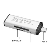 USB 3.0 TF SD Kart Okuyucu USB Type-C OTG Adaptör ADS-103 thumbnail 5