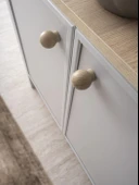 Yakamoz Sis Gri Çekmeceli Dolaplı Aynasız Büfe Konsol 185x48x82cm thumbnail 3