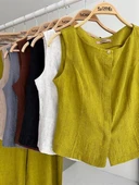 Sıfır Kollu Bluz Batik Desenli Pantolon İkili Takım 10181-08 thumbnail 10