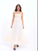 7114 ELBİSE-BEJ thumbnail 1