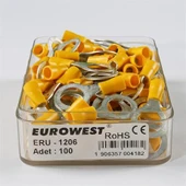 Eurowest 4,00-6,00mm M12 Yuvarlak Tip İzoleli Kablo Ucu ( 1 Kutu 100 Adet ) thumbnail 1