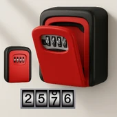 Şifreli Anahtar Saklama Kasası (Kırmızı Renk) thumbnail 2