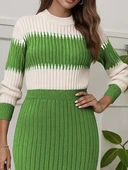 Lucky Life Kadın Uzun Kollu Triko Etekli Takım thumbnail 1