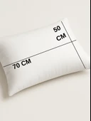 Beylini 2'Li 600 GR Pamuklu Silikon Yastık Yumuşak Rahat Antialerjik Makinede Yıkanabilir Pürüzsüz Yastık 50x70cm thumbnail 5