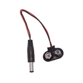 10 Adet 9V Pil Barrel Dönüştürücü Güç Kablo Jaklı Pil Başlığı - T Type thumbnail 3