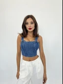 6987 KOT BLUZ-MAVİ thumbnail 1