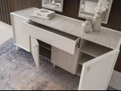 Petra Çekmeceli Dolaplı Aynasız Büfe Konsol 180x48x78cm thumbnail 3