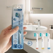 Ticimark Klasik Yumuşak Oral-B İle Uyumlu Diş Fırçası Başlığı - 4 Adet Yedek Başlık - 3