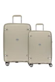 Polipropilen Valiz 2'li Valiz Seti Orta Boy - Kabin Boy Gri 04pc7070 thumbnail 1