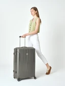 Polipropilen Valiz 2'li Valiz Seti Büyük Boy - Orta Boy Antrasit 04pc7060 thumbnail 7