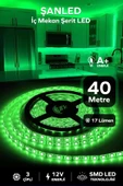 3 Çipli Iç Mekan Yeşil Şerit Led 40 Metre - 1