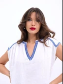 7162 BLUZ-BEYAZ thumbnail 3