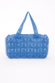 B.Y. Trend Kadın Plaj Çantası Mavi Şişme Omuz Çanta Br04 thumbnail 1