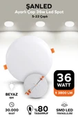 Ayarlı Çap 36w Beyaz Işık Led Spot (5-22 Çaplı ) 1 Adet - 1