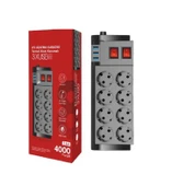 Zhltools Termal Akım Korumalı Isıya Karşı Dayanıklı 8li Priz Kablo Uzunluğu 2 mt 3 x Usb thumbnail 1