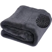 Polham XL 60X90CM 1200GSM Süper Su Emici Özellikli Mikrofiber Araç Kurulama Havlusu, Çizik ve İz Bırakmaz Bez thumbnail 6